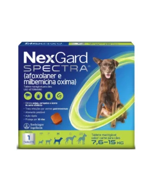 Antipulgas e Carrapatos NexGard Spectra para Cães de 7,6 a 15kg