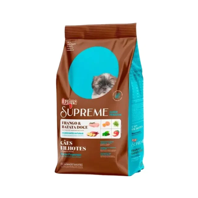 Ração Quatree Supreme Cães Filhotes Raças Pequenas Frango e Batata Doce