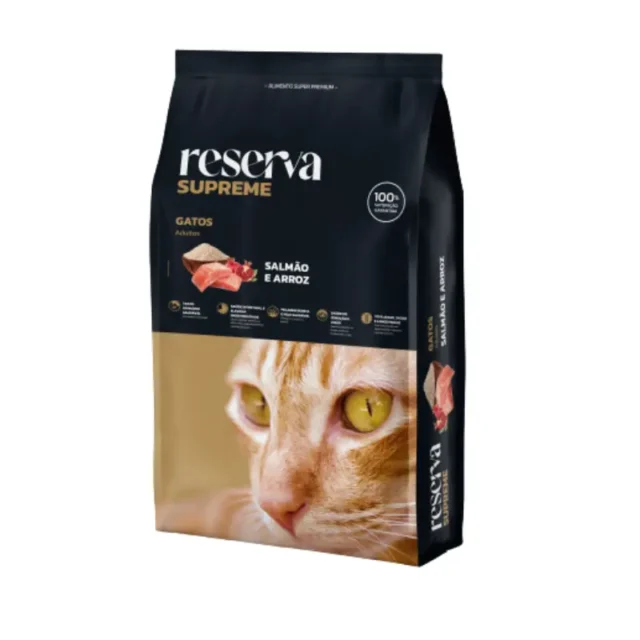 Ração Reserva Supreme para Gatos Adultos Sabor Salmão e Arroz