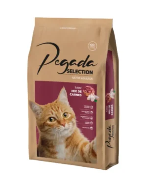 Ração Pegada Selection para Gatos Adultos Sabor Mix de Carnes