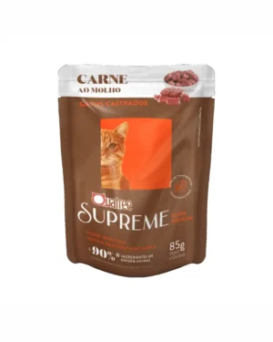 Ração Úmida Quatree para Gatos Supreme Adulto Sabor Carne
