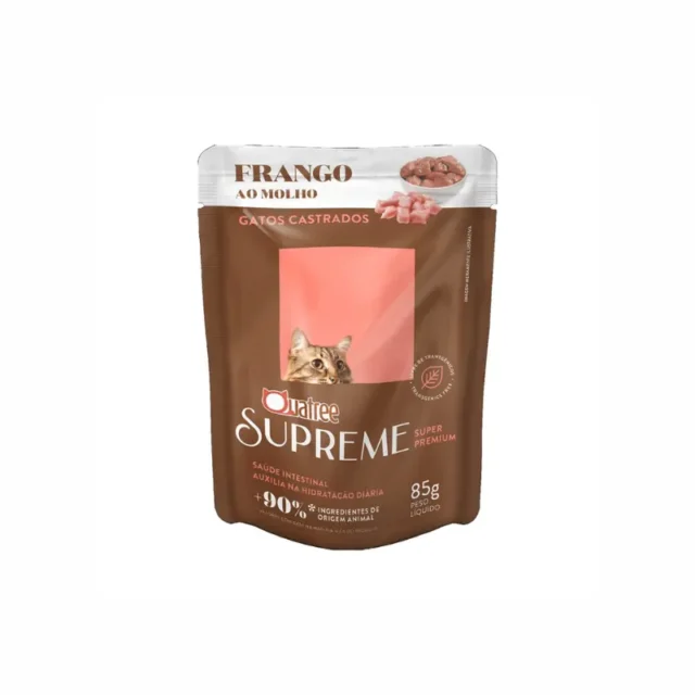 Ração Úmida Quatree para Gatos Supreme Adulto Sabor Frango