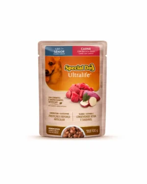Ração Úmida Special Dog Sachê Carne para Cães Sênior