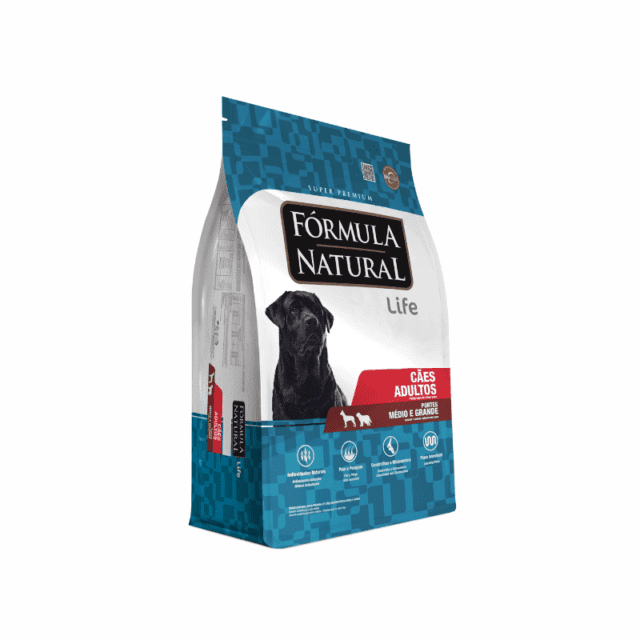 Fórmula Natural Super Premium Life Cães Adultos Portes Médio e Grande