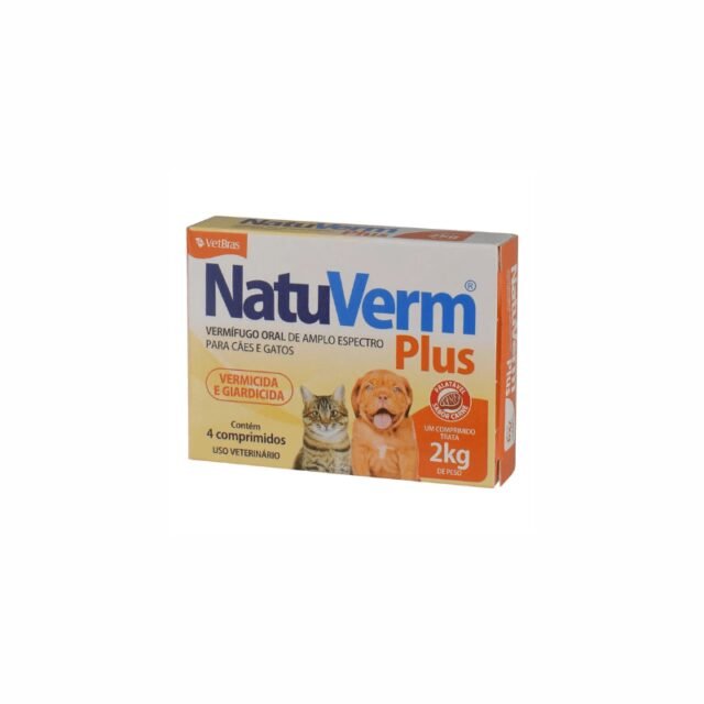 Natu Vermífugo Plus Comprimidos 132mg