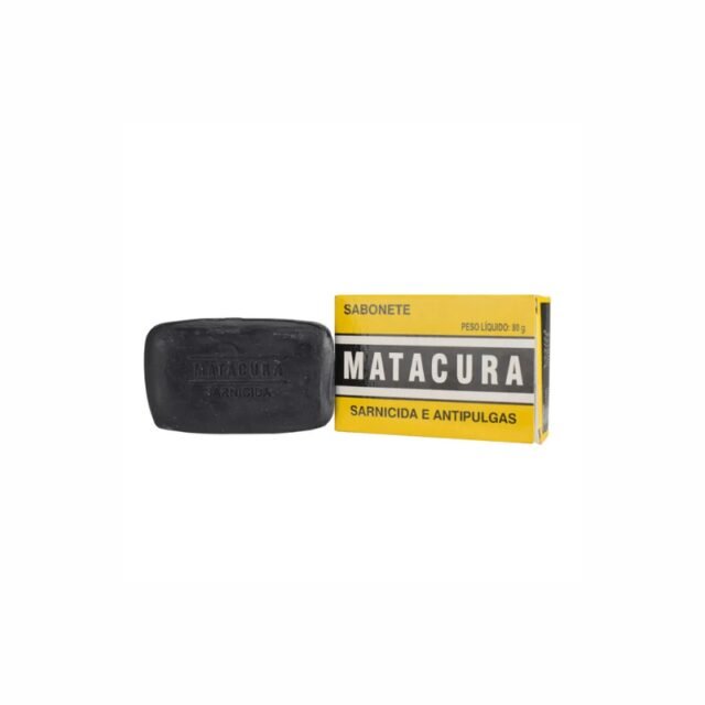 Sabonete Matacura Sarnicida e Antipulgas para Cães 80G