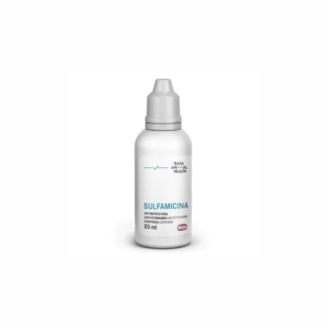 Sulfamicina Ibasa 20ml - Antibiótico Uso Oral de Sulfadimetoxina e Neomicina - Imagem 2